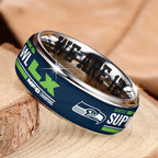 Seattle Seahawks 2025 NFC Champions Custom Alloy Ring – TANTN20634