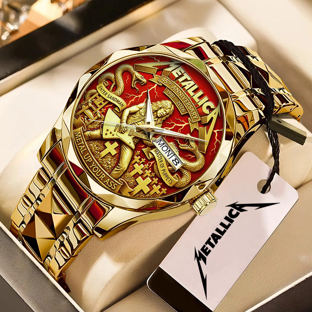 Metallica 45th Anniversary 2026 Alloy Luxury Quartz Watch – TANTN20647