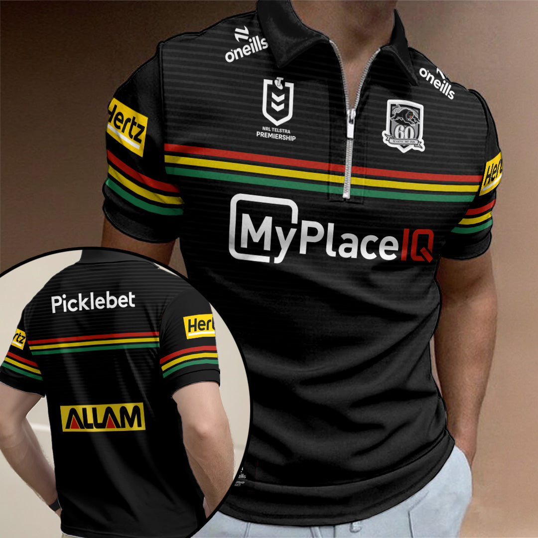 Penrith Panthers 2026 Zip Polo Shirt – TANTN20666