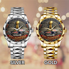 New England Patriots 2025 AFC Champions Alloy Luxury Quartz Watch – TANTN20711