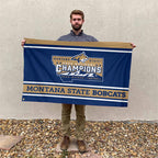 Montana State Bobcats Football 2025 National Champions 3D Double-side House Flag – TANTN20729