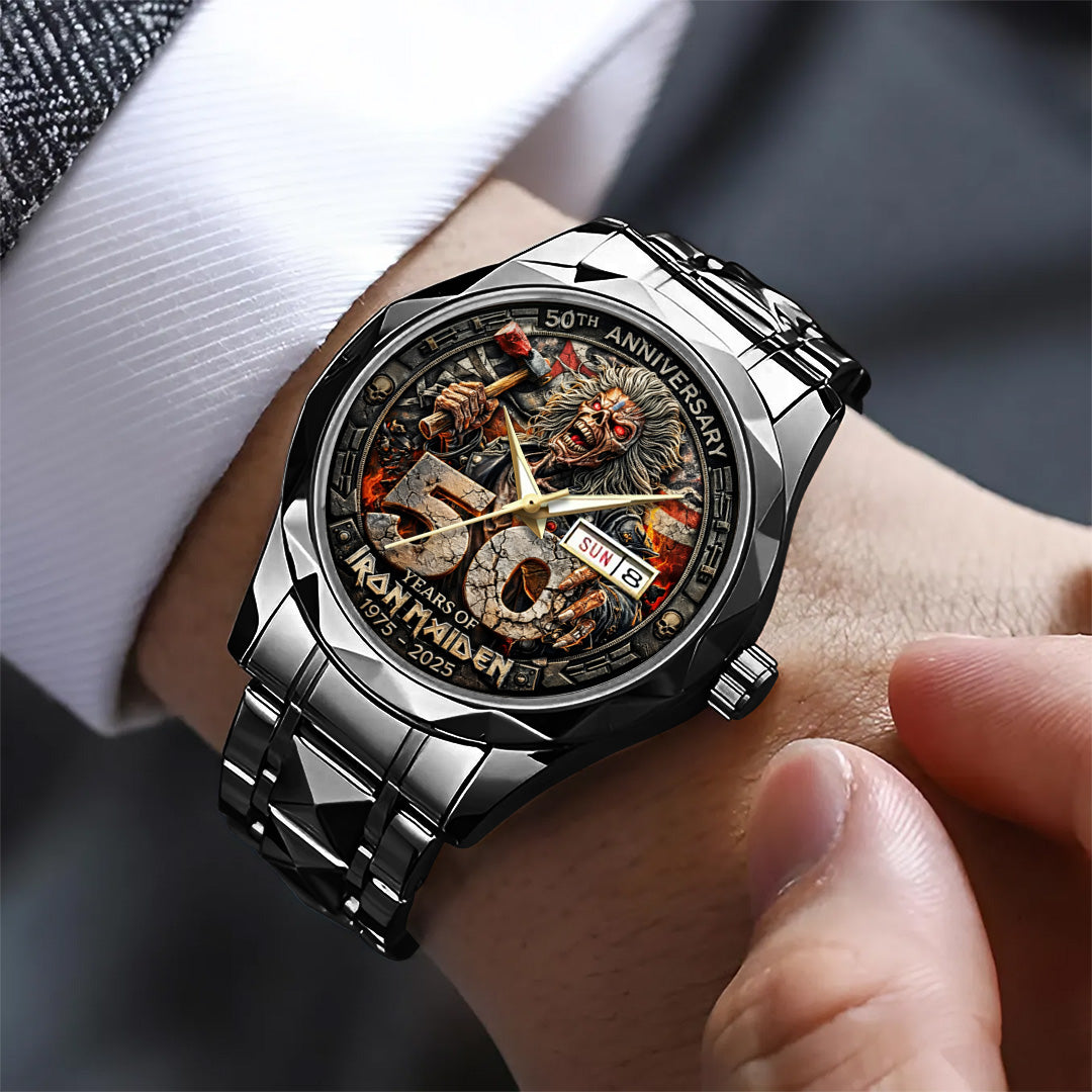 Iron Maiden 50th Anniversary Alloy Luxury Quartz Watch – TANTN20759