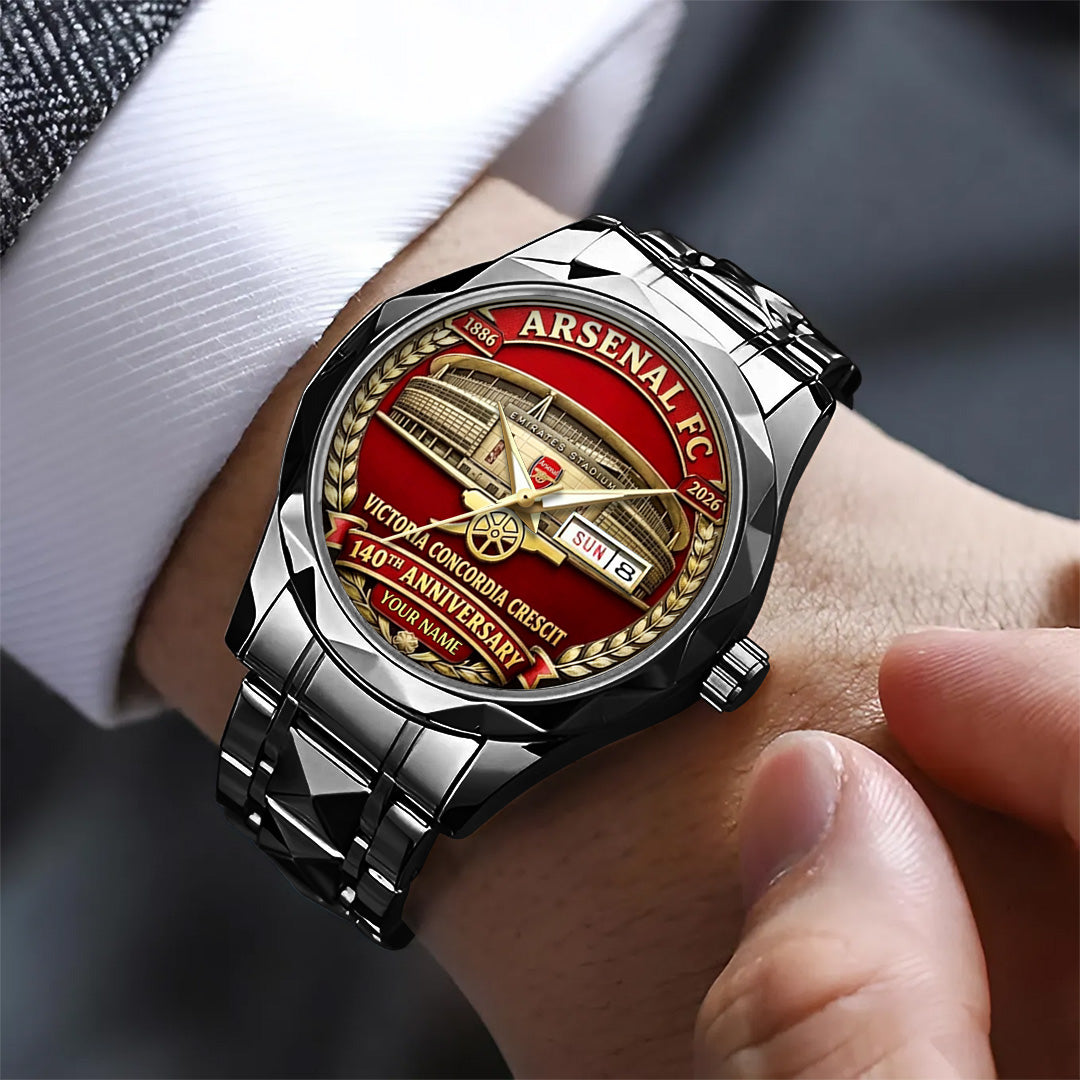 Personalized Arsenal FC 140th Anniversary Alloy Luxury Quartz Watch – TANTN20760
