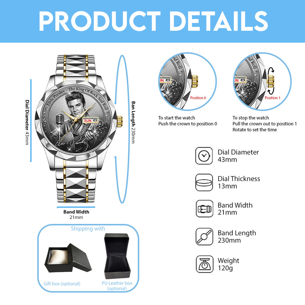 Elvis Presley Alloy Luxury Quartz Watch – TANTN20767