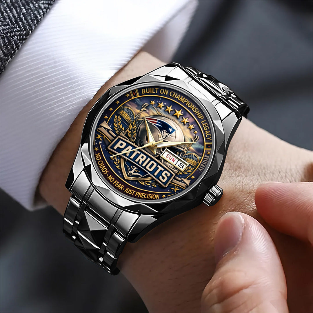 New England Patriots Alloy Luxury Quartz Watch – TANTN20833