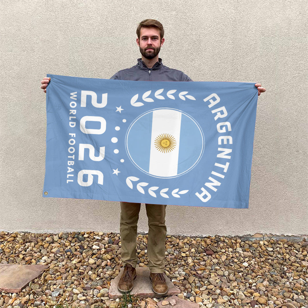 Argentina National Football Team 2026 World Cup 3D Double-side House Flag – TANTN20839