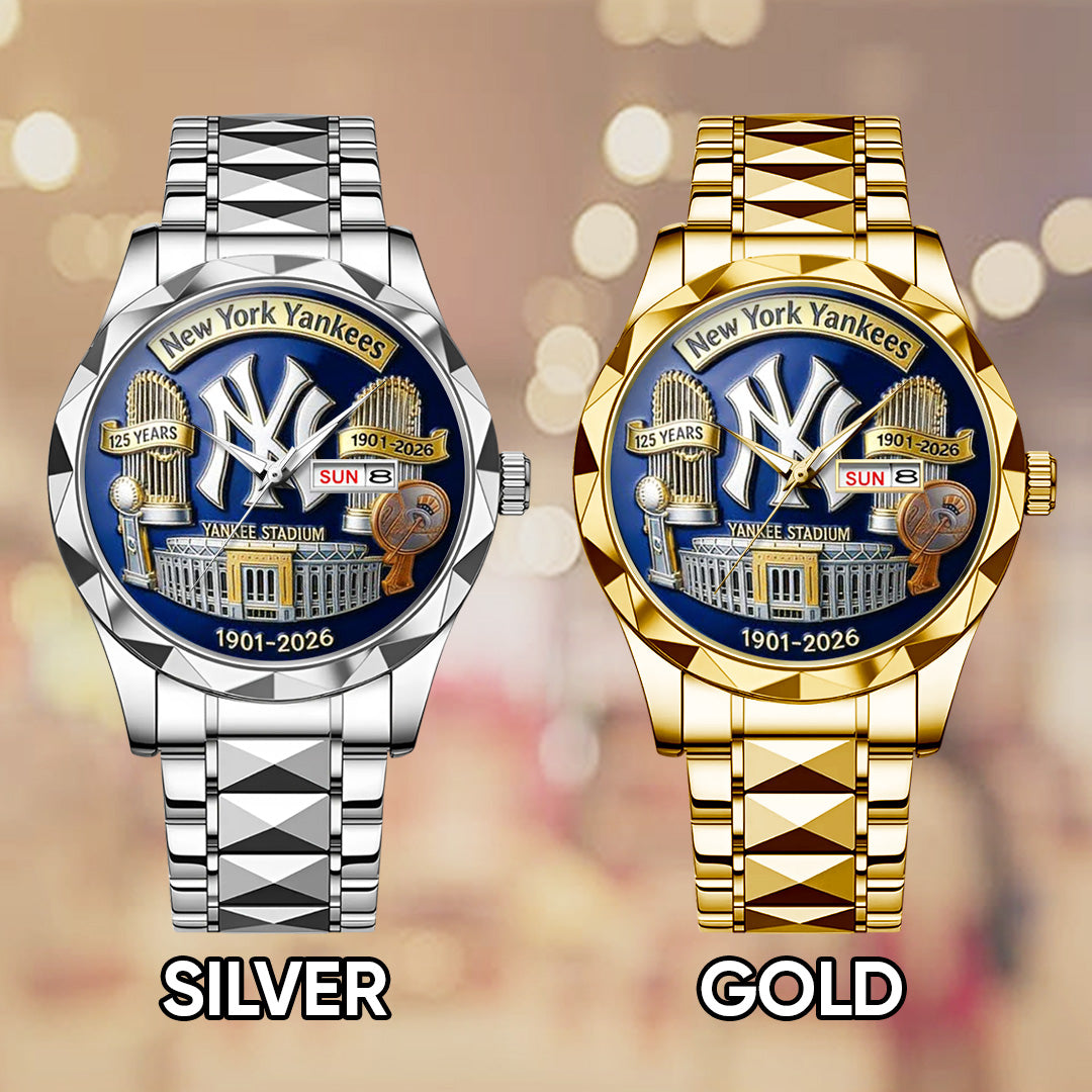 New York Yankees 125th Anniversary 2026 Alloy Luxury Quartz Watch – TANTN20866