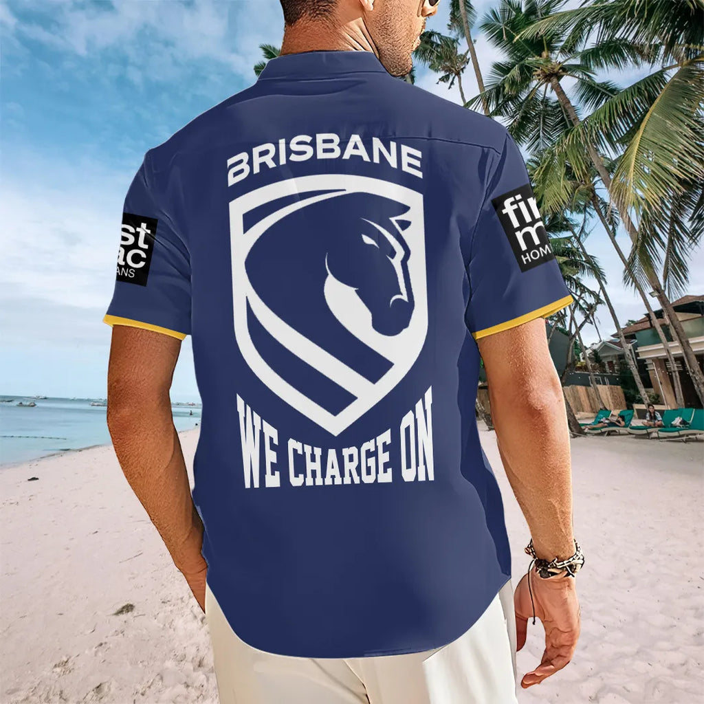 Brisbane Broncos 2026 Short Sleeve Button-Down Shirt – TANTN20876