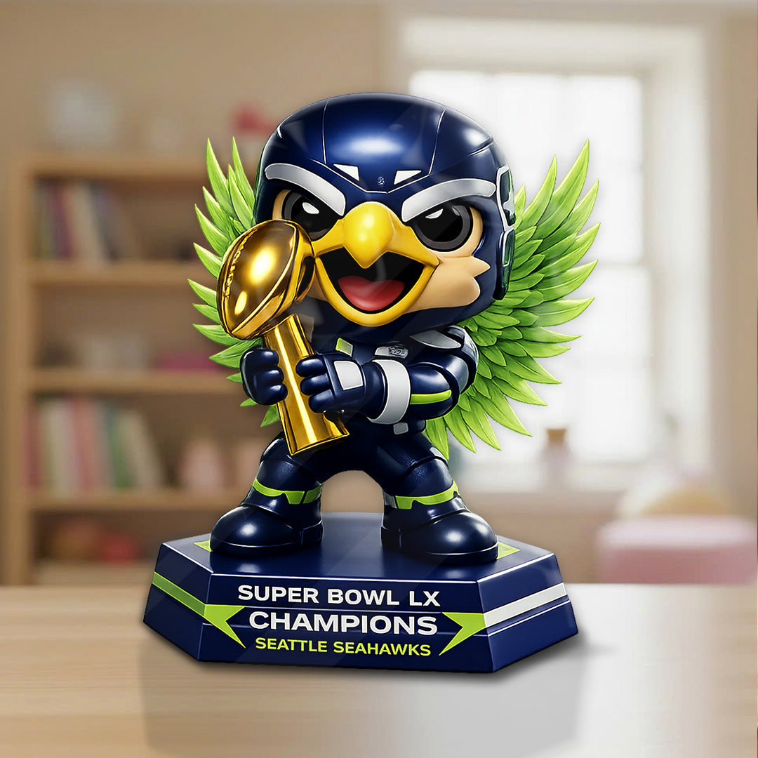 Seattle Seahawks 2025 Super Bowl LX Champions Custom Shape Acrylic Plaque – TANTN20974