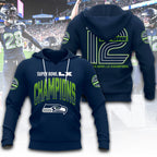 Seattle Seahawks 2025 Super Bowl LX Champions 3D Apparel – TANTN21002