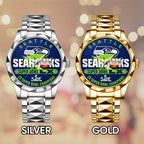 Seattle Seahawks 2025 Super Bowl LX Champions Alloy Luxury Quartz Watch – TANTN21008