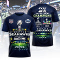 Seattle Seahawks 2025 Super Bowl LX Champions 3D Apparel – TANTN21026