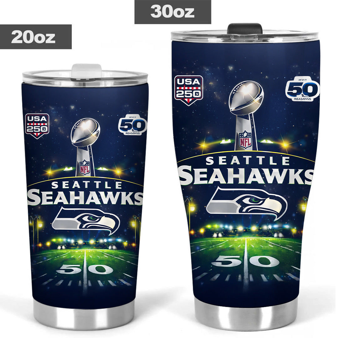 Seattle Seahawks 2025 Super Bowl LX Champions Tumbler Cup – TANTN21027