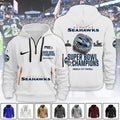 Seattle Seahawks 2025 Super Bowl LX Champions 2D Quarter Zip Hoodie – TANTN21051