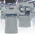Seattle Seahawks 2025 Super Bowl LX Champions 3D Apparel – TANTN21049