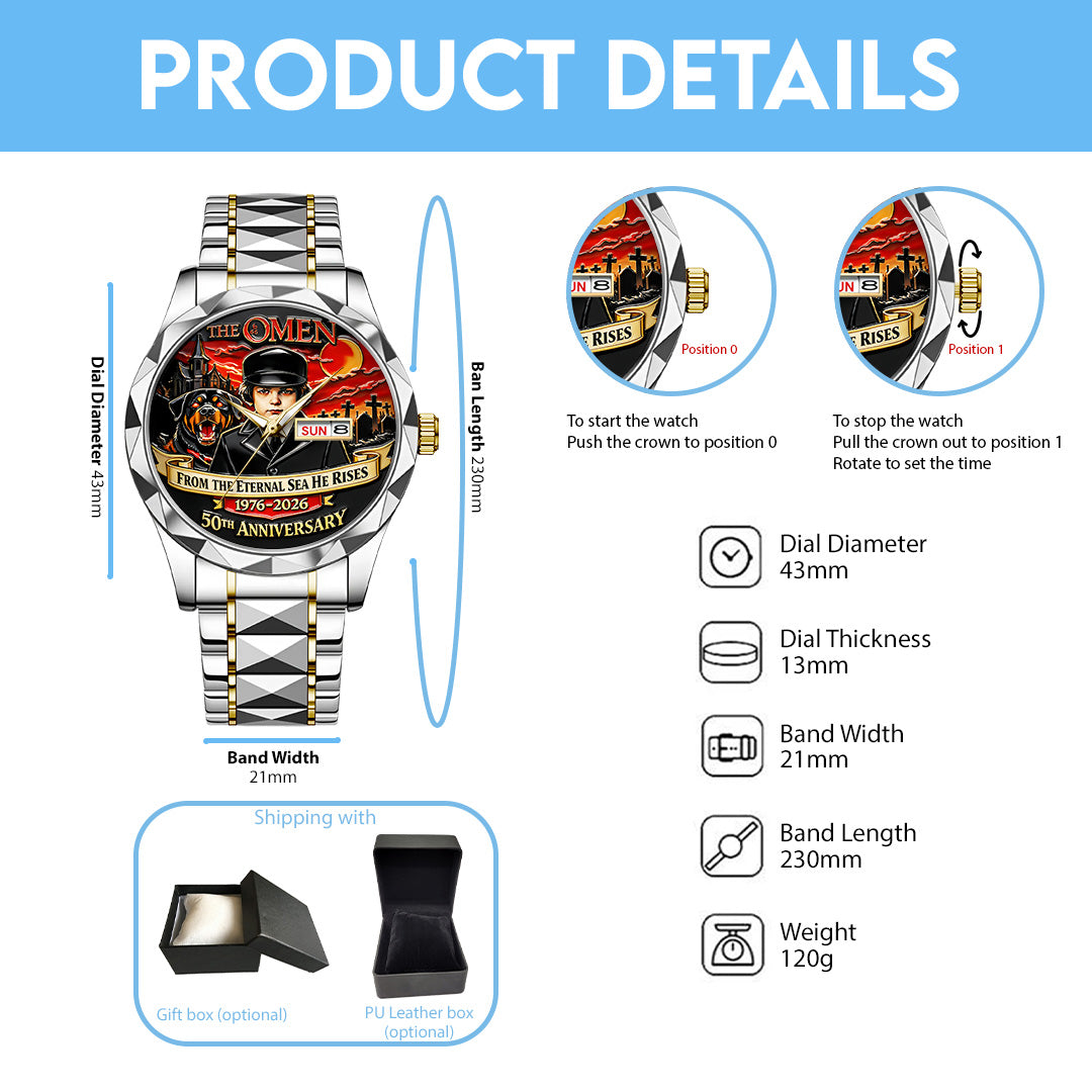 The Omen 50th Anniversary 2026 Alloy Luxury Quartz Watch – TANTN21053