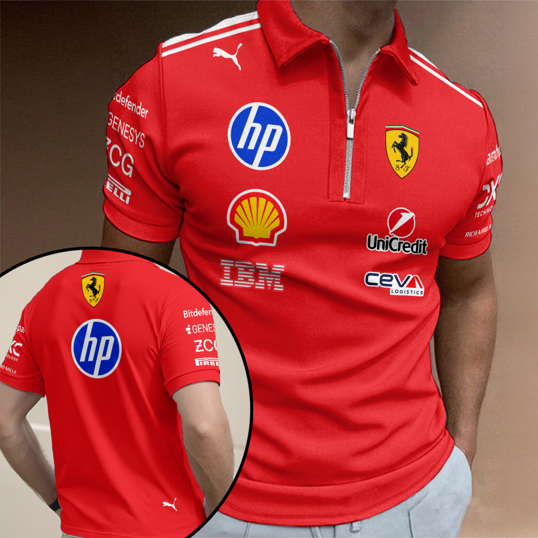 Scuderia Ferrari F1 Team 2026 Zip Polo Shirt – TANTN21098