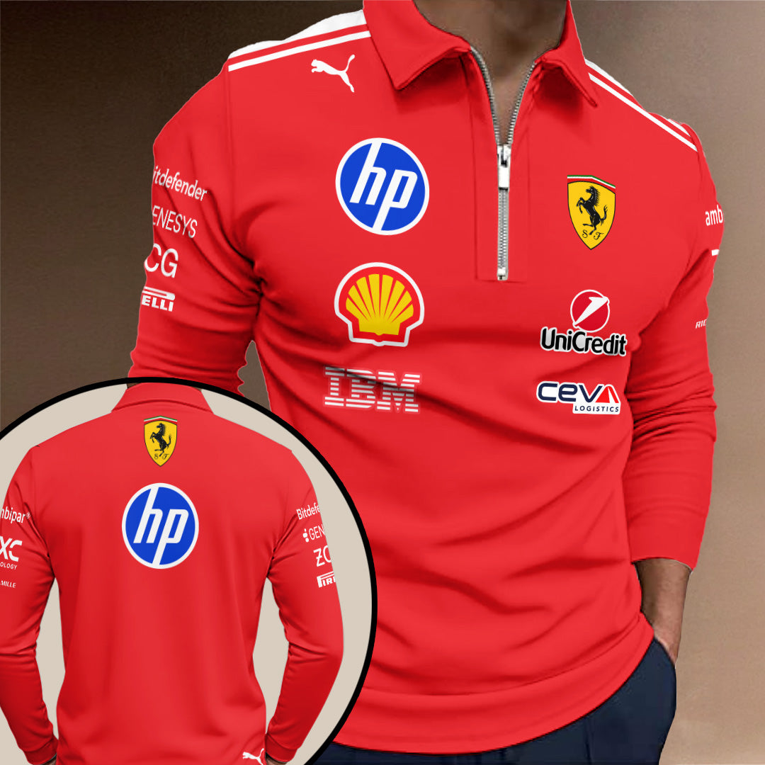 Scuderia Ferrari F1 Team 2026 Zip Polo Shirt – TANTN21098