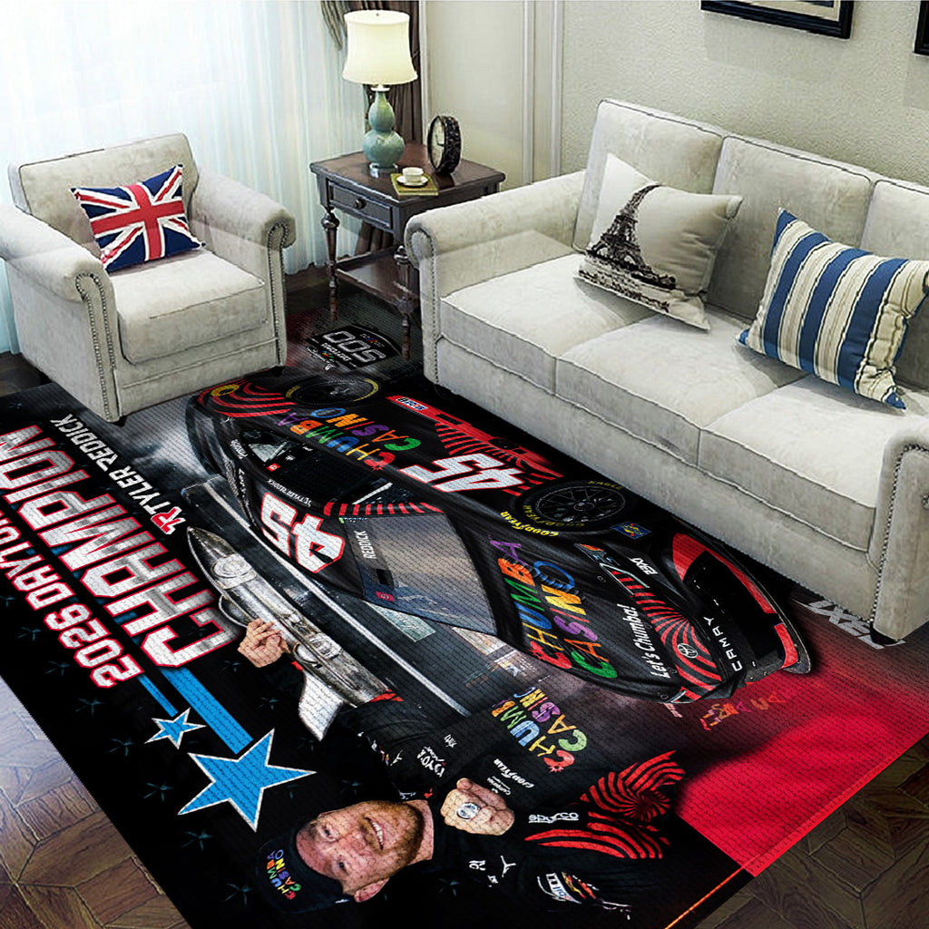 Tyler Reddick 2026 Daytona 500 Champion Rectangular Rug – TANTN21133