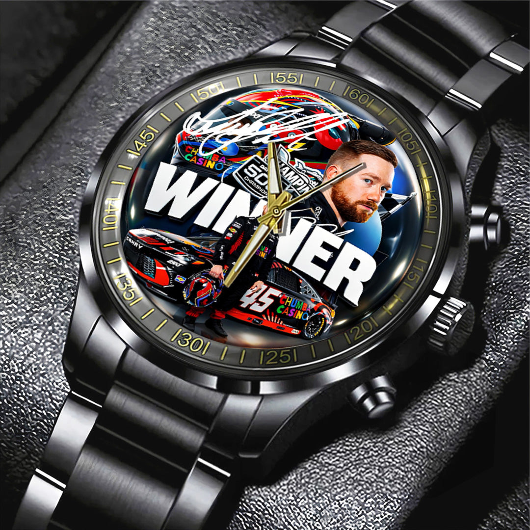 Tyler Reddick 2026 Daytona 500 Champion Black Stainless Steel Watch – TANTN21140