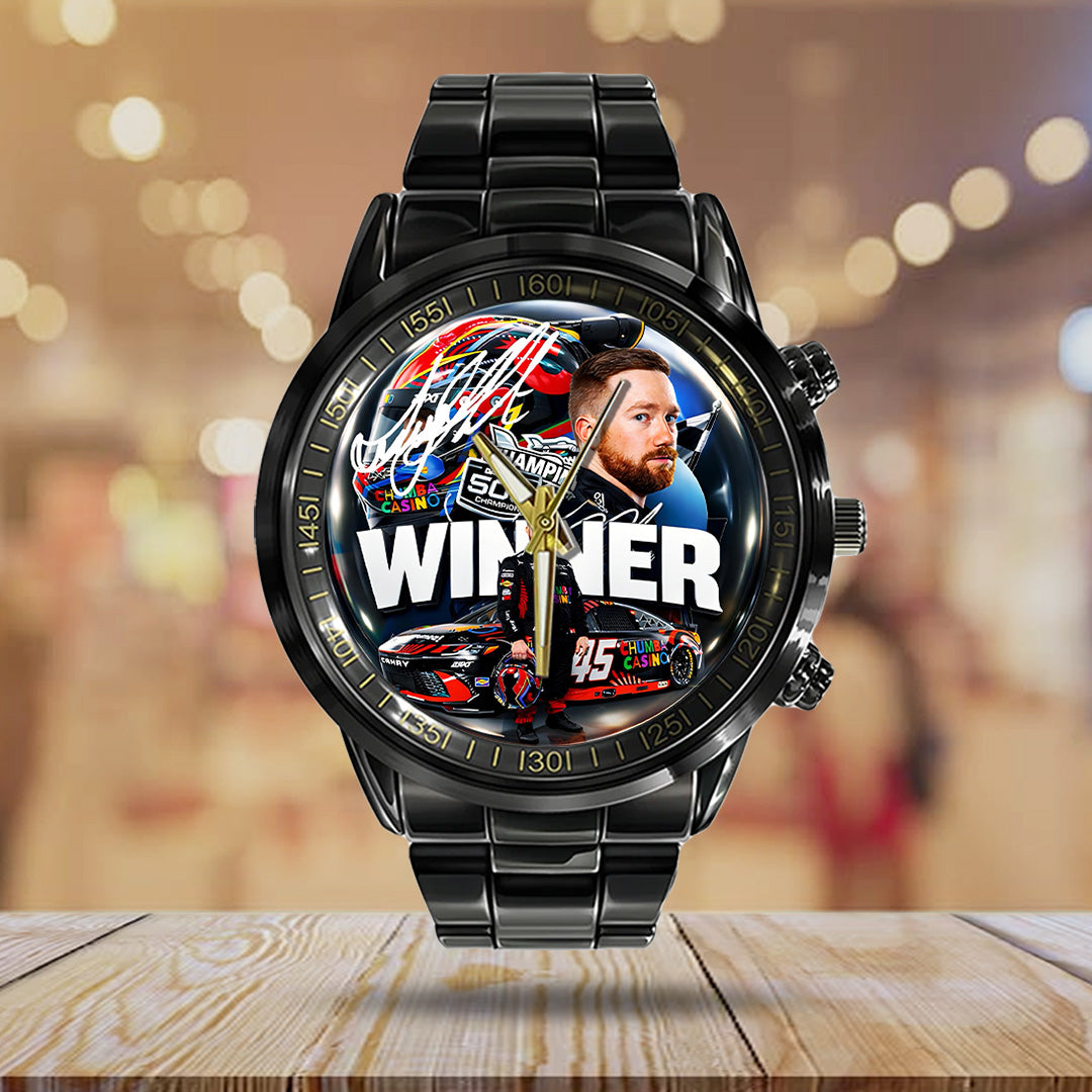 Tyler Reddick 2026 Daytona 500 Champion Black Stainless Steel Watch – TANTN21140