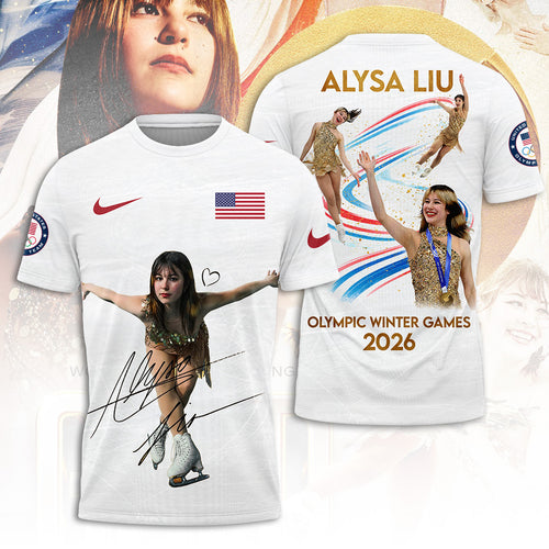 Alysa Liu Olympic Winter Games 2026 3D Apparel – TANTN21169