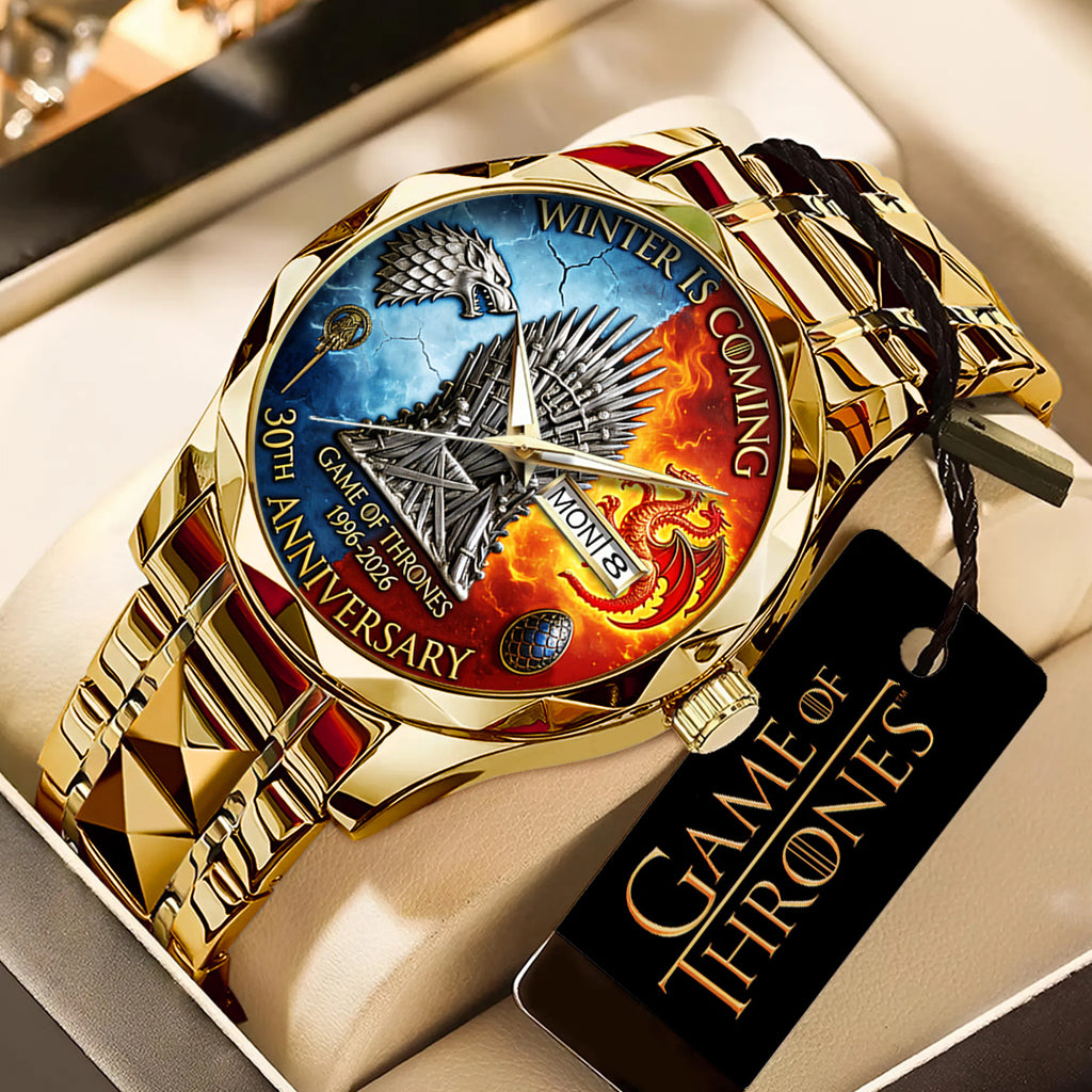 Game of Thrones 30th Anniversary 2026 Alloy Luxury Quartz Watch – TANTN21334
