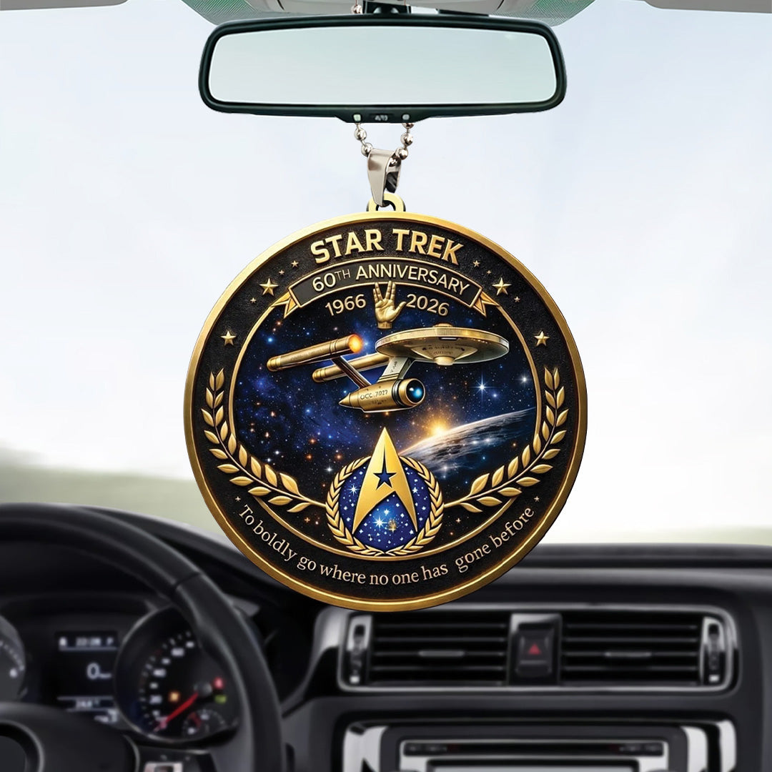 Star Trek 60th Anniversary 2026 Custom shape 2-sided Acrylic Car Ornament – TANTN21361
