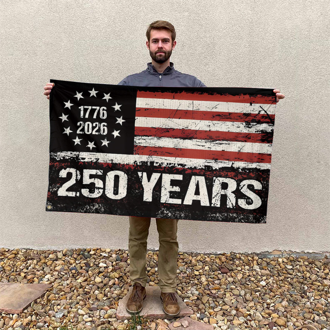 America250 3D Double-side House Flag – TANTN21402