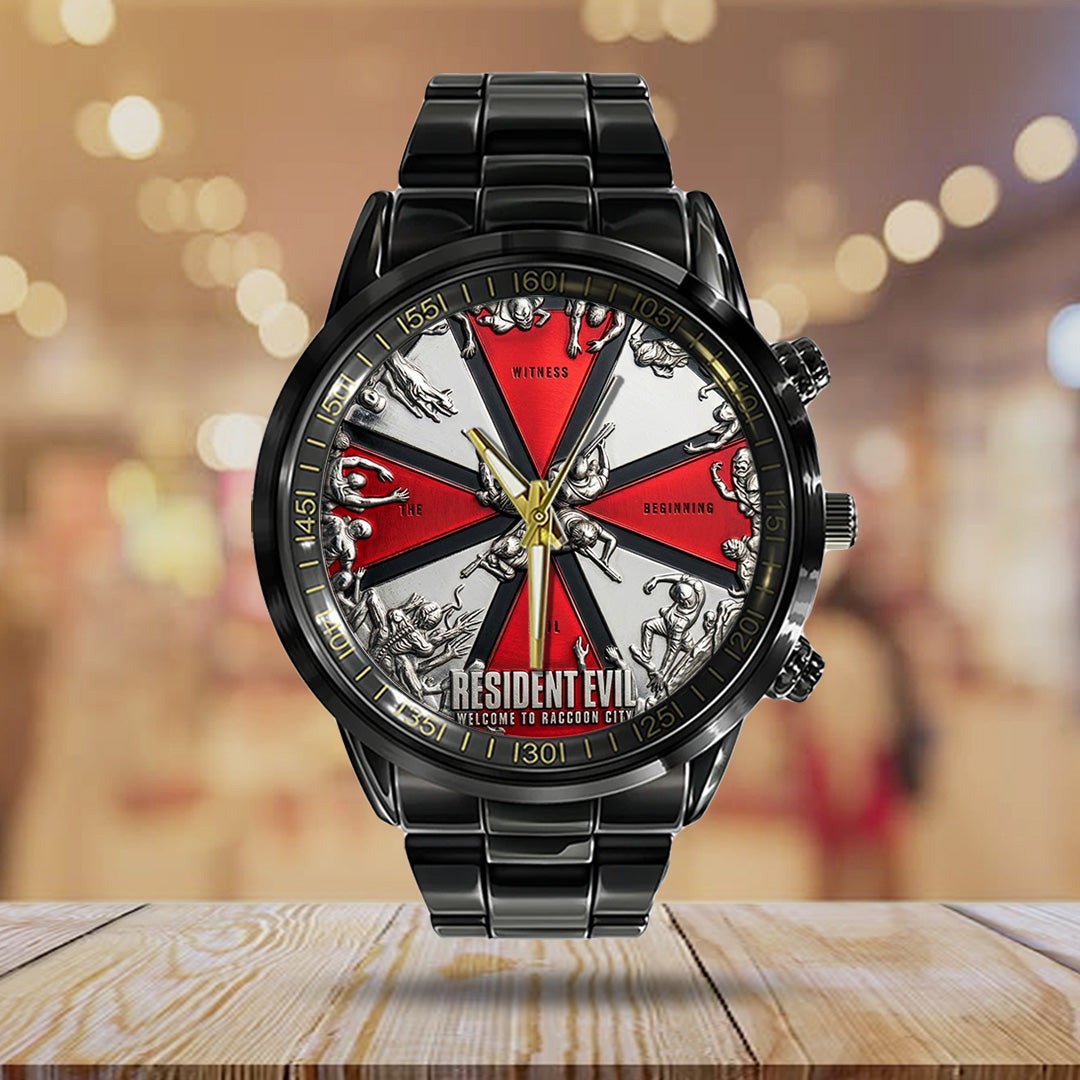 Resident Evil Black Stainless Steel Watch – TANTN21689
