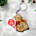Personalized Winnie-the-Pooh 100th Anniversary Custom Shape 2-sided Keychain – TANTN21710