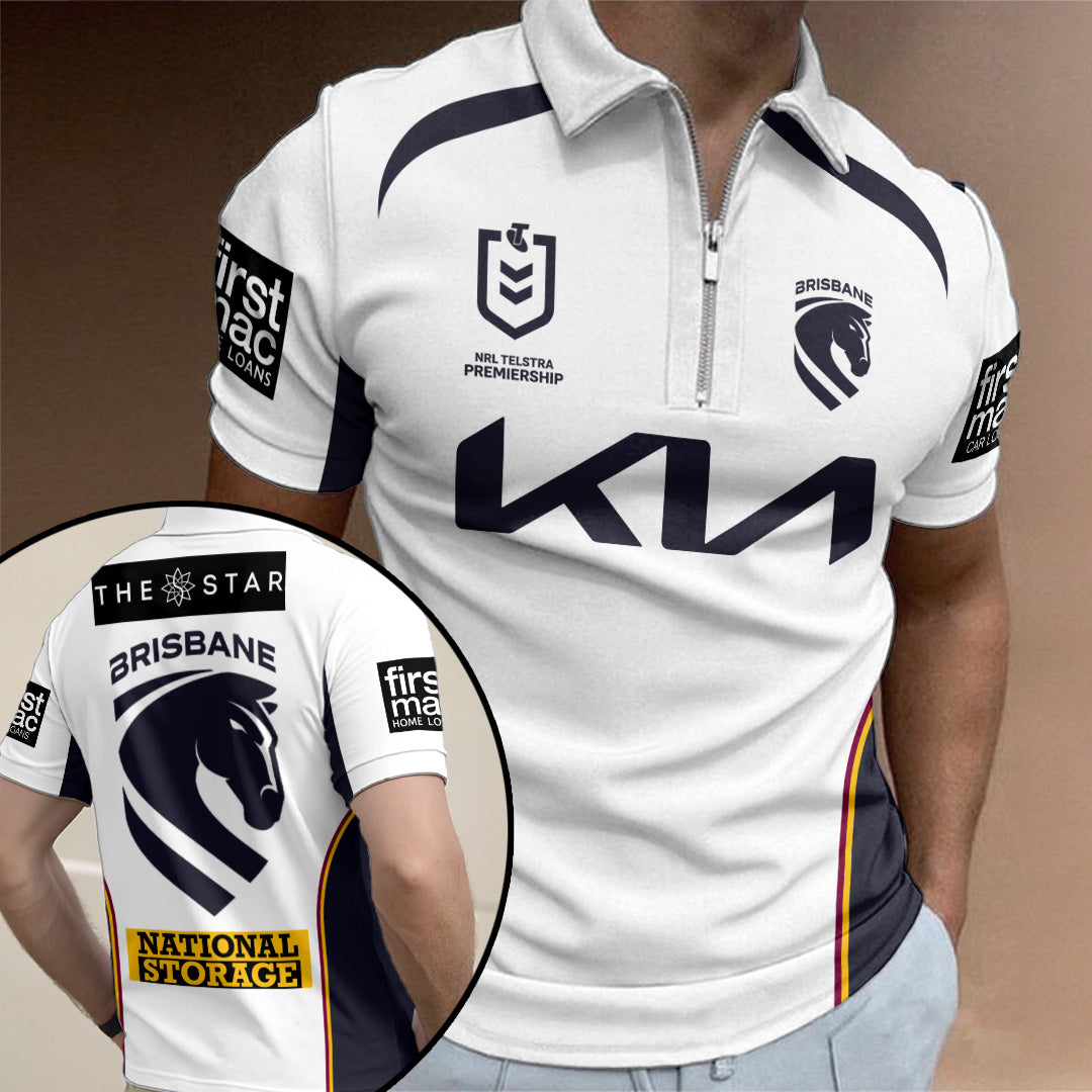 Brisbane Broncos Zip Polo Shirt – TANTN21827