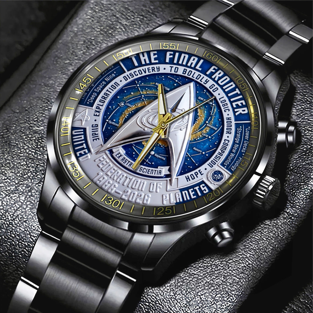 Star Trek 60th Anniversary Black Stainless Steel Watch – TANTN22047