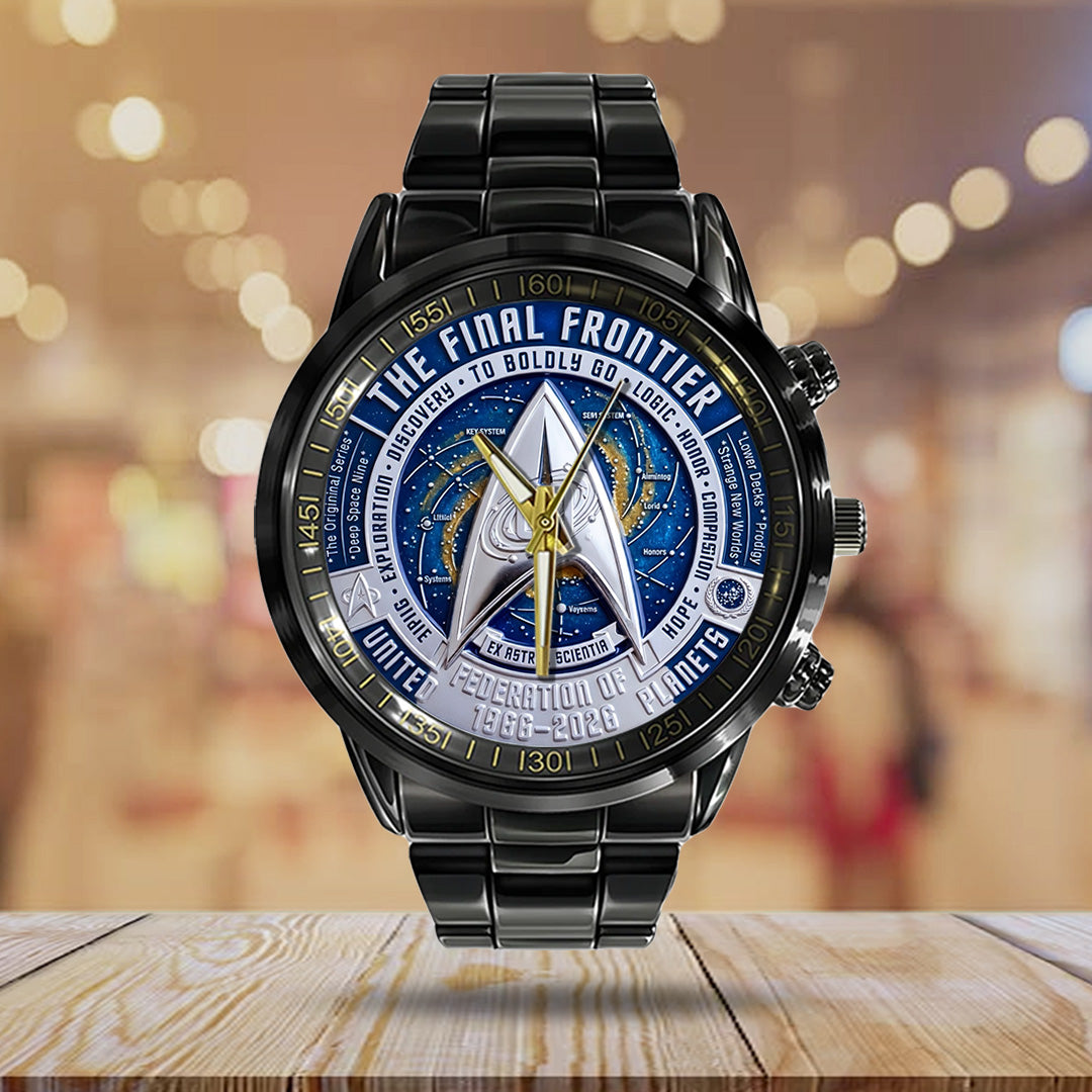 Star Trek 60th Anniversary Black Stainless Steel Watch – TANTN22047