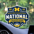 Michigan Wolverines 2026 Men's Basketball National Champions Custom shape 2-sided Acrylic Car Ornament – TANTN22127