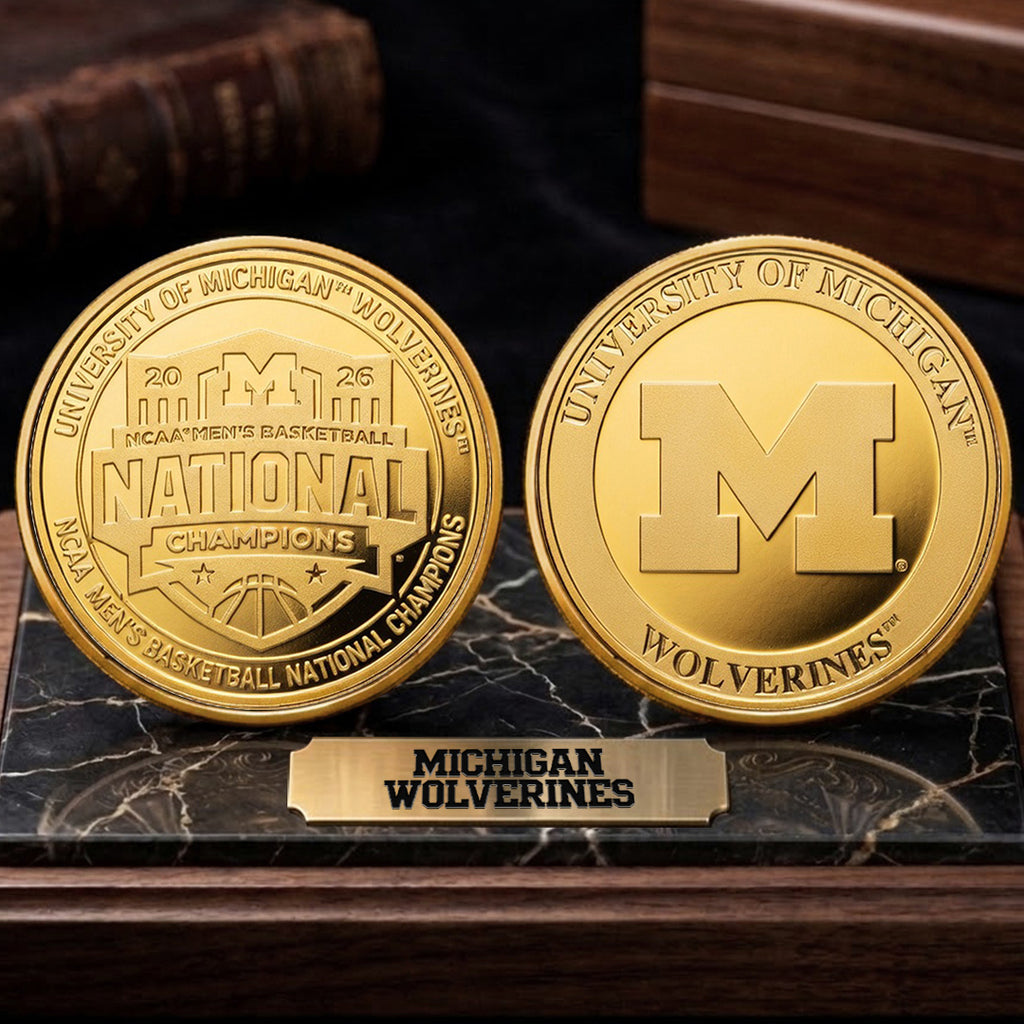 Michigan Wolverines 2026 Men's Basketball National Champions Commemorative Coin – TANTN22149