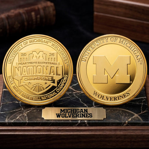 Michigan Wolverines 2026 Men's Basketball National Champions Commemorative Coin – TANTN22149