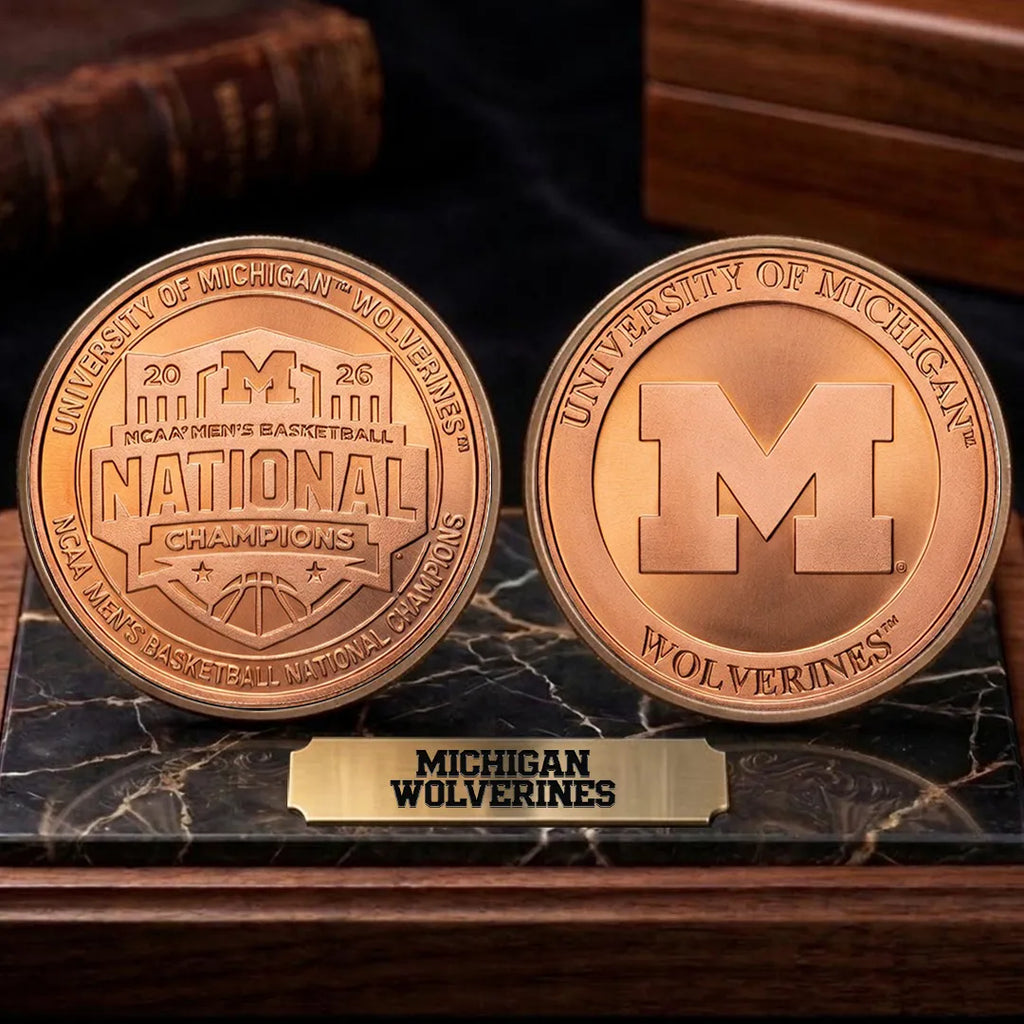 Michigan Wolverines 2026 Men's Basketball National Champions Commemorative Coin – TANTN22149