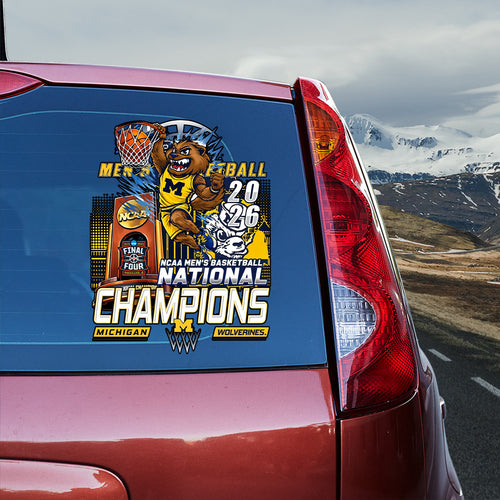 Michigan Wolverines 2026 Men's Basketball National Champions 3D Car Sticker – TANTN22160