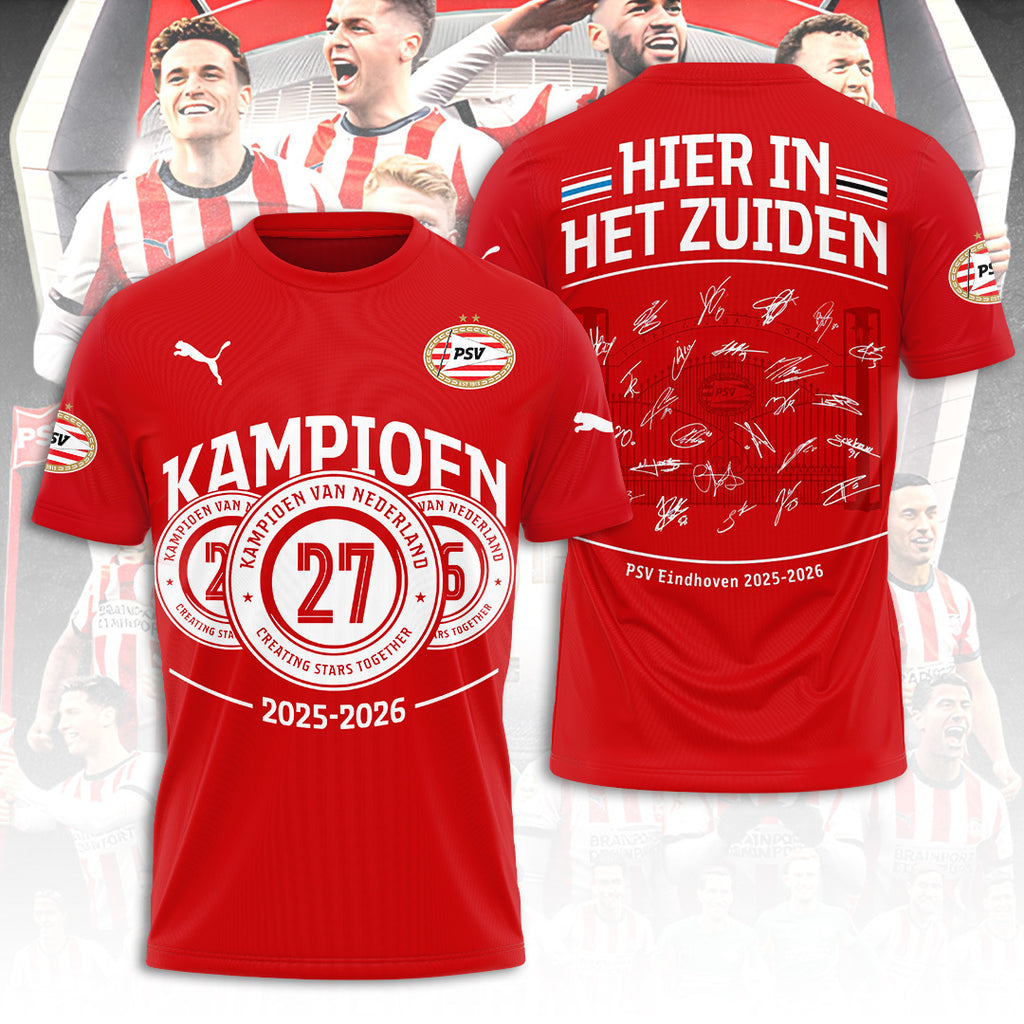 PSV Eindhoven Champions 2026 3D Apparel – TANTN22176