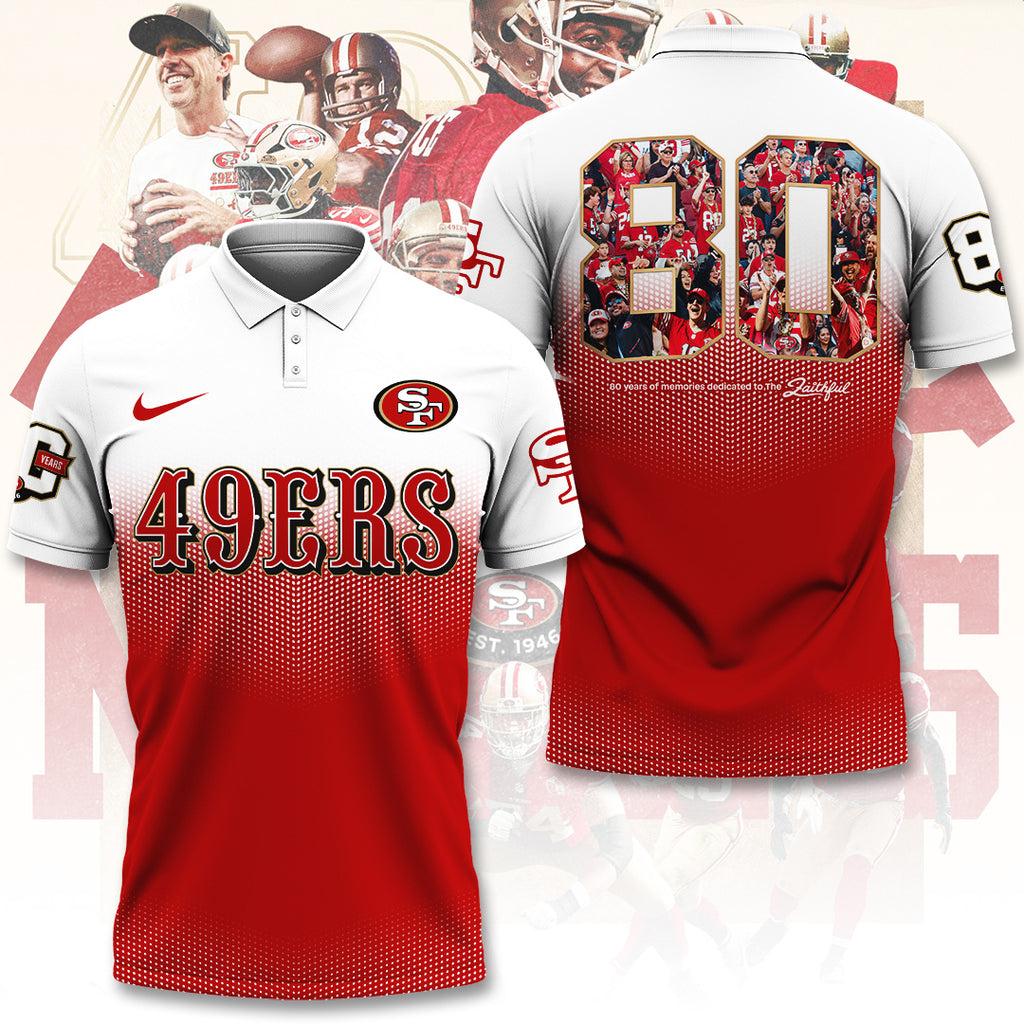 San Francisco 49ers 80th Anniversary 3D Apparel – TANTN22256