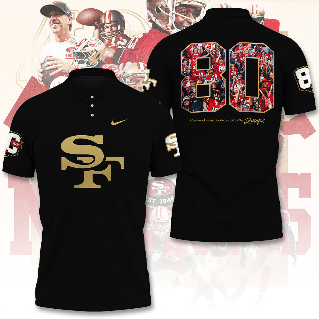 San Francisco 49ers 80th Anniversary 3D Apparel – TANTN22257