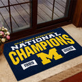 Michigan Wolverines 2026 Men's Basketball National Champions Custom Doormat – TANTN22288