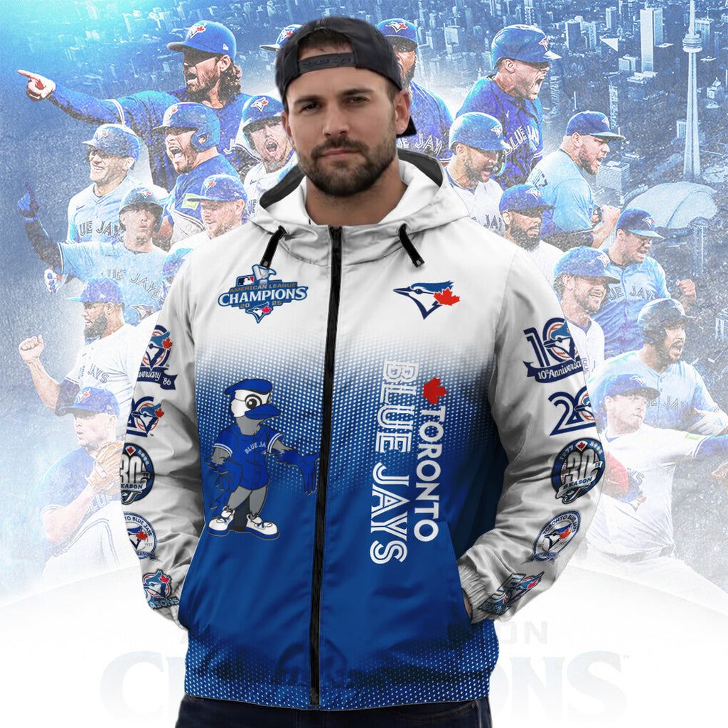 Toronto Blue Jays 50th Anniversary 3D Windbreaker Jacket – TANTN22455