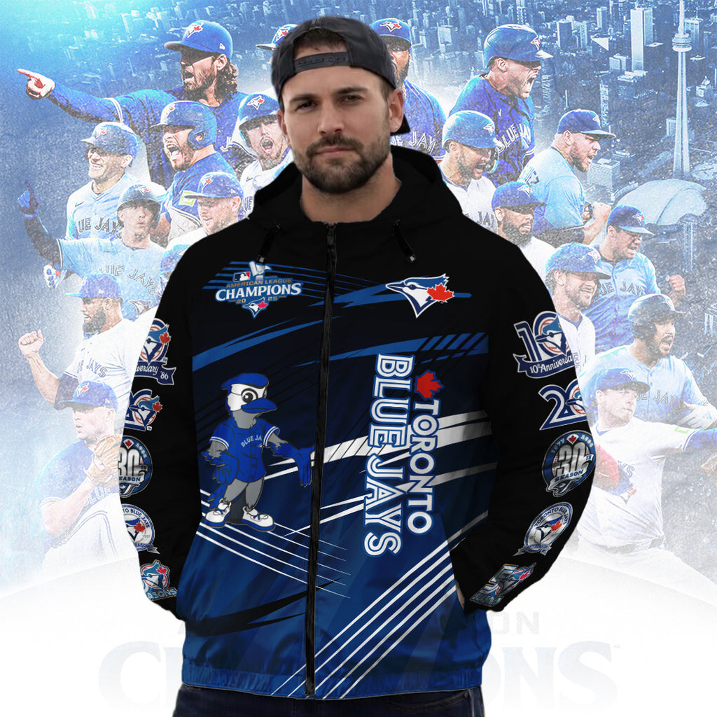 Toronto Blue Jays 50th Anniversary 3D Windbreaker Jacket – TANTN22456
