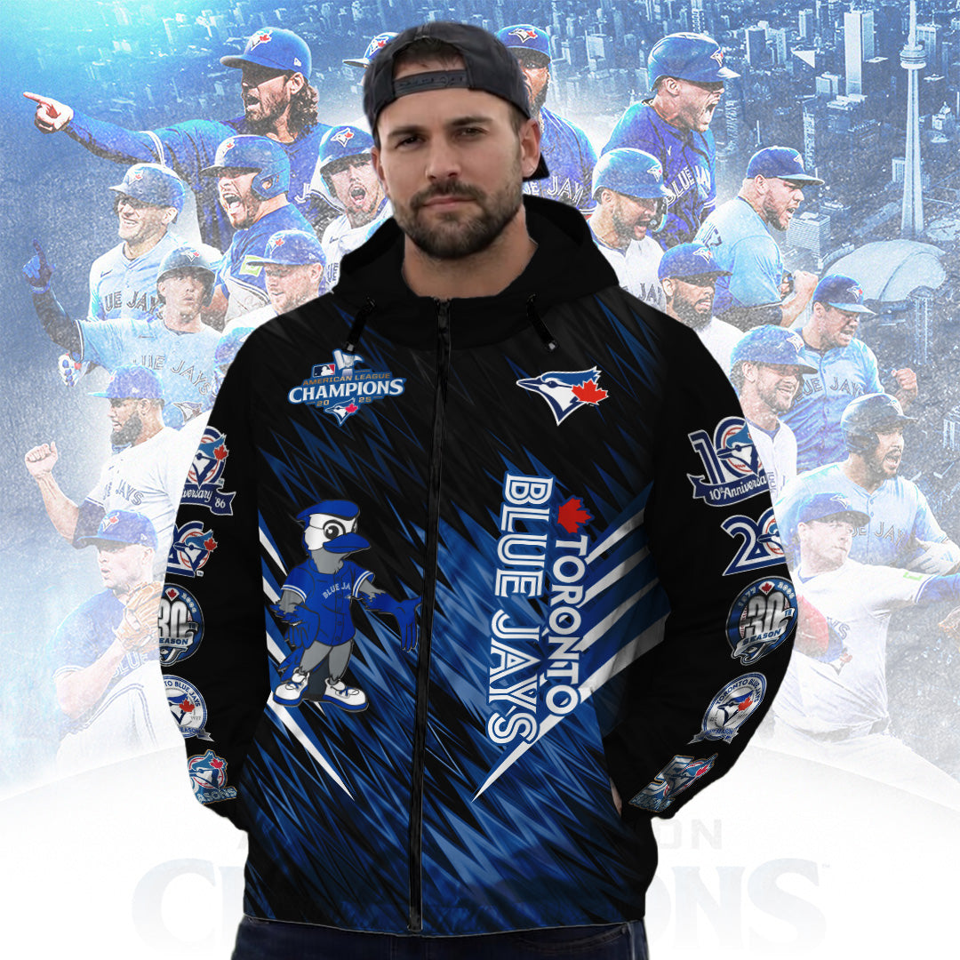 Toronto Blue Jays 50th Anniversary 3D Windbreaker Jacket – TANTN22457
