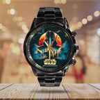 Star Wars 50th Anniversary Black Stainless Steel Watch – TANTN22499