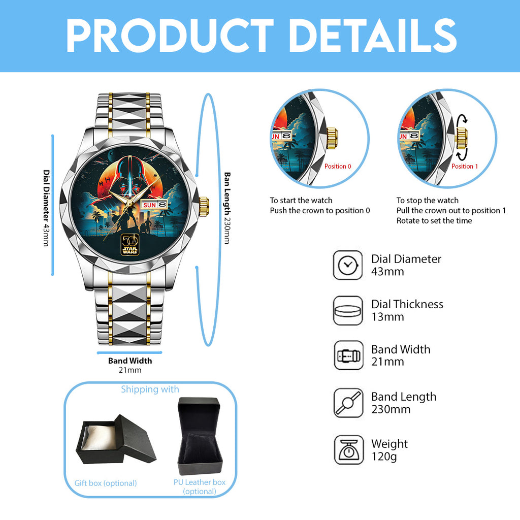 Star Wars 50th Anniversary Alloy Luxury Quartz Watch – TANTN22500