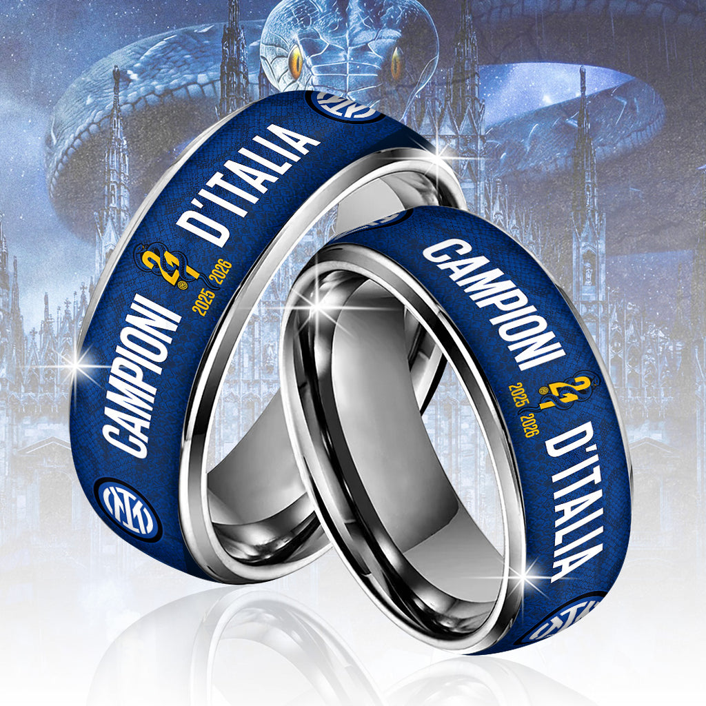 Inter Milan Campioni D'Italia 25/26 Custom Alloy Ring – TANTN22654