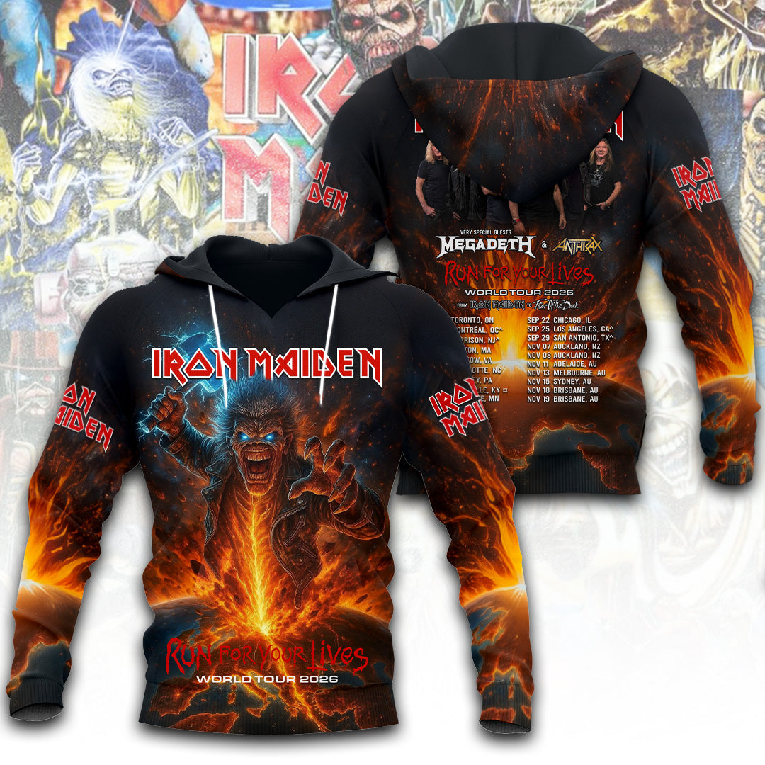 Iron Maiden Tour 2026 3D Apparel – TANTN22706